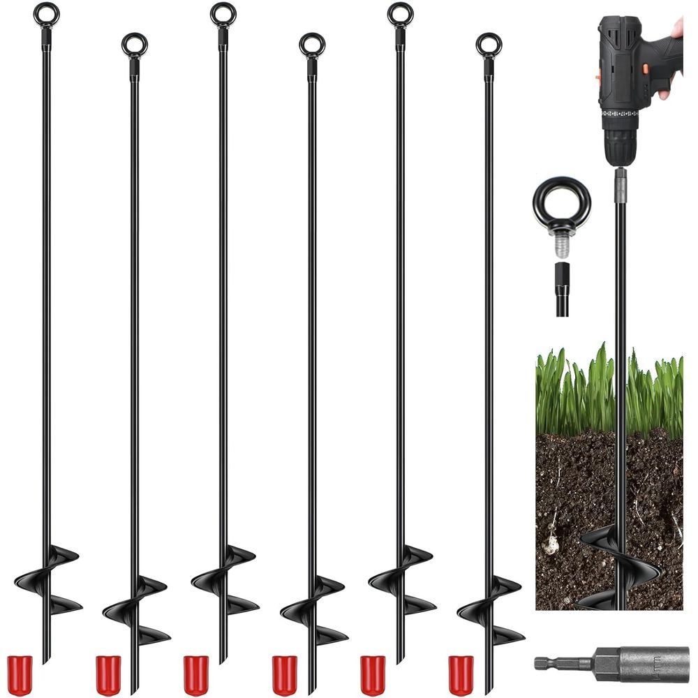 Earthing Grounding Rod - 6 Pcs 40 Inch Extra Long