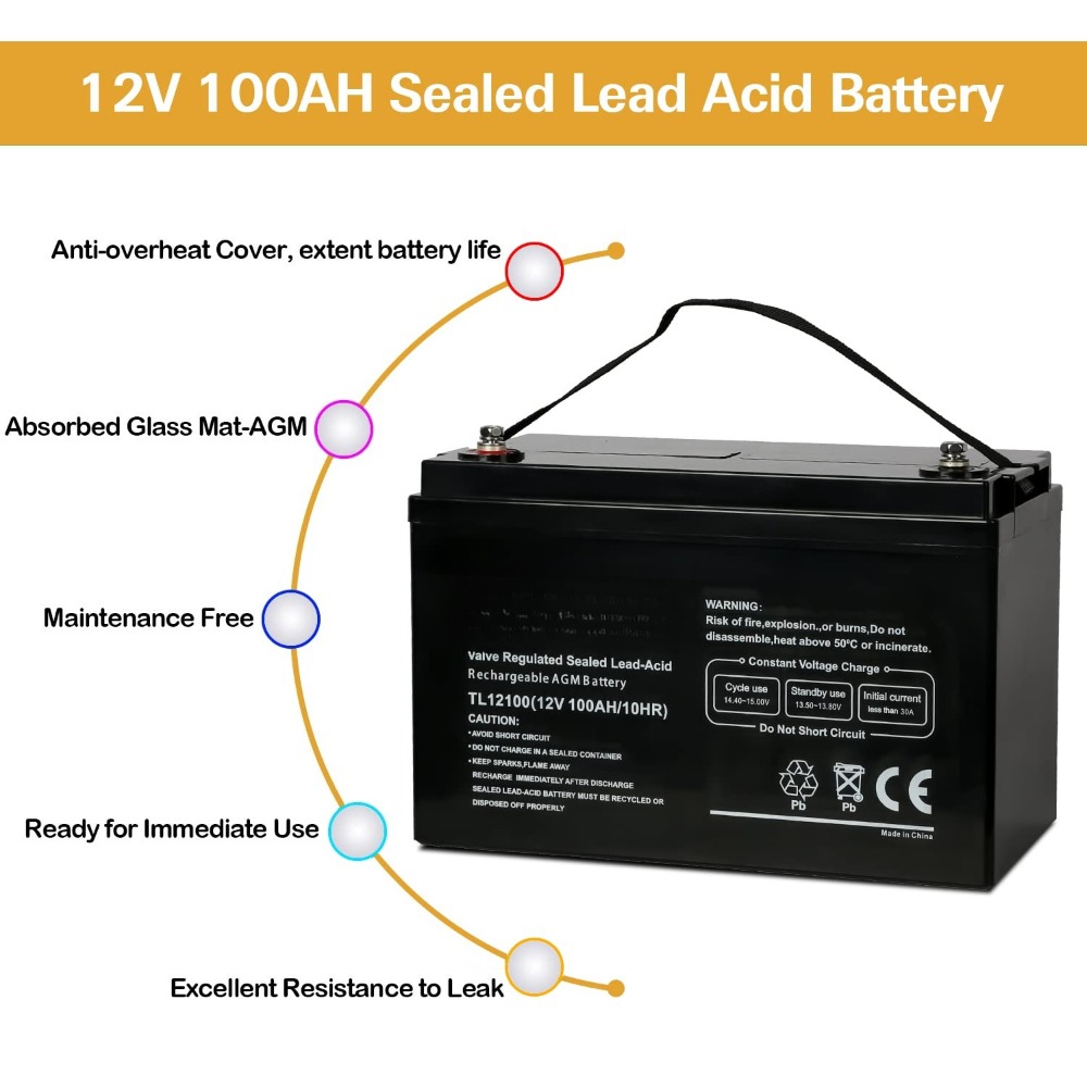 Deep Cycle AGM 12 Volt 100Ah B - Agm Deep Cycle Battery 评论和价格