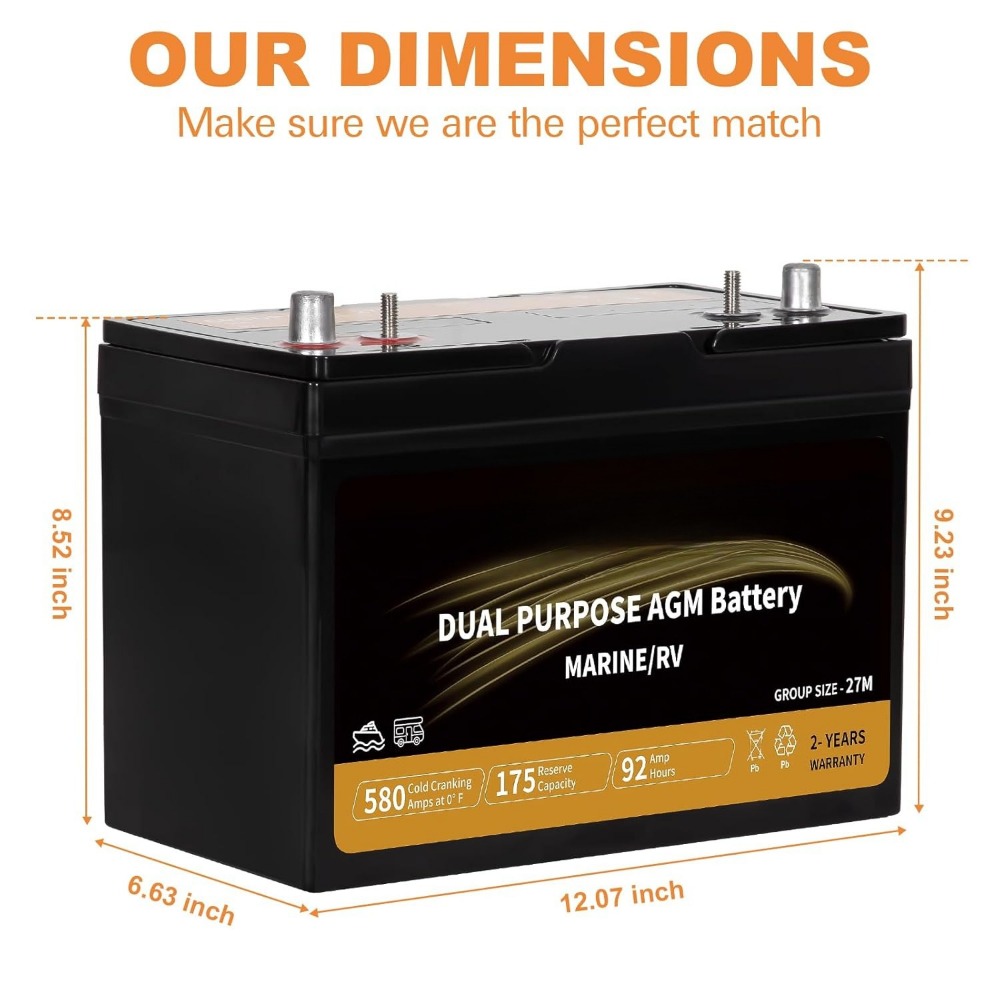 Dual Purpose AGM Battery BCI G - Agm Deep Cycle Battery 评论和价格