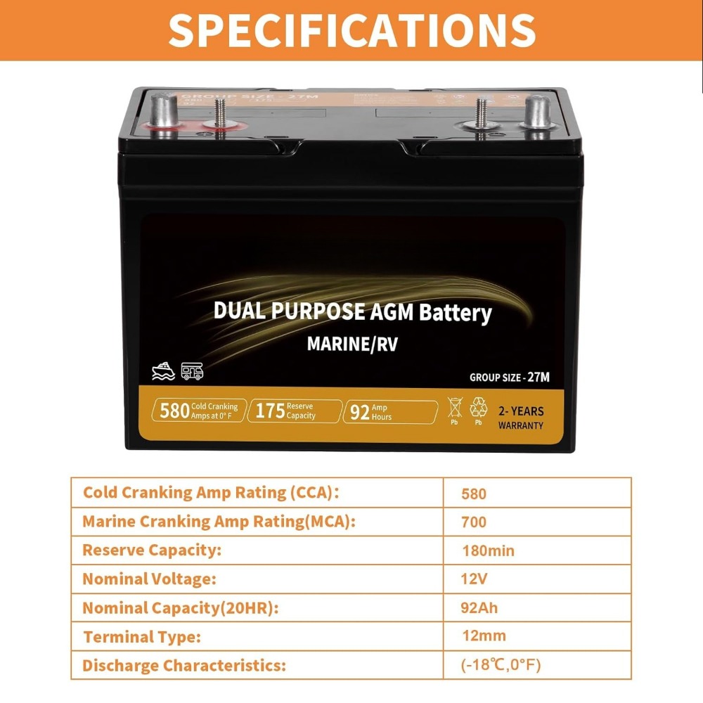 Dual Purpose AGM Battery BCI G - Agm Deep Cycle Battery 评论和价格