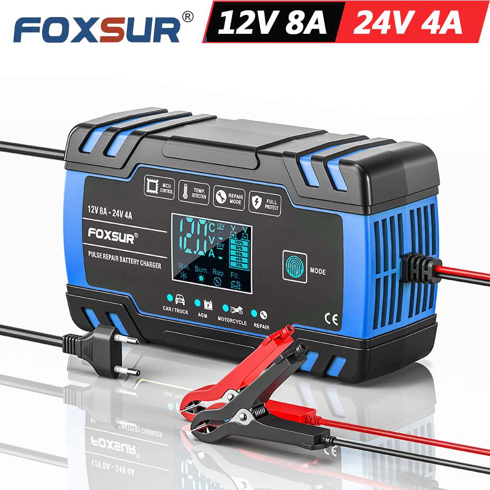 FOXSUR FBC122408D 12V 8A 24V 4 - Agm Deep Cycle Battery 评论和价格